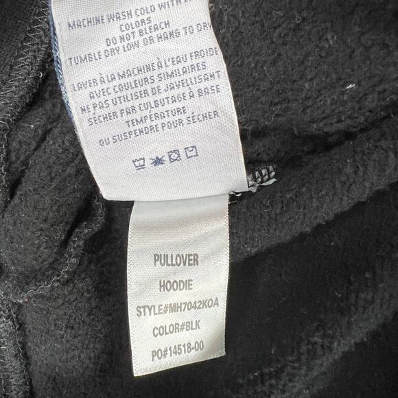 New Hudson Authentic Men US S Black Hoodie Long Sleeve Pullover Cotton Sweater - Picture 11 of 11